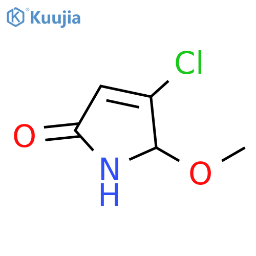 4-chloro-1,5-dihydro-5-methoxy-2H-Pyrrol-2-one structure