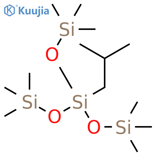 Trisiloxane, 1,1,1,5,5,5-hexamethyl-3-(2-methylpropyl)-3-[(trimethylsilyl)oxy]- structure