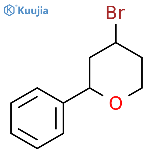 4-bromo-2-phenyltetrahydro-2H-pyran structure