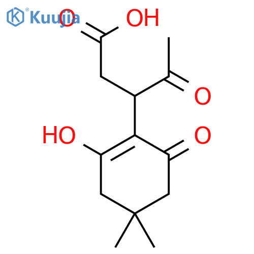 3-(2-Hydroxy-4,4-dimethyl-6-oxo-1-cyclohexenyl)-4-oxopentanoic acid structure