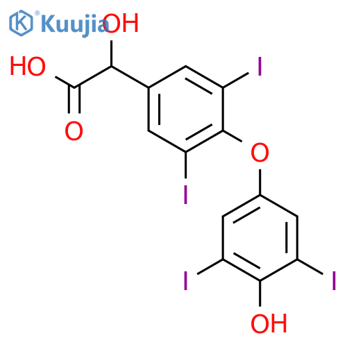 3,5,3',5'-Tetraiodo Thyromandelic Acid (>85%) structure