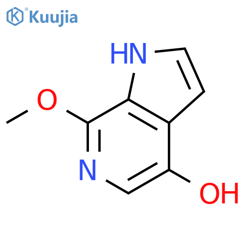 4-Hydroxy-7-methoxy-6-azaindole structure