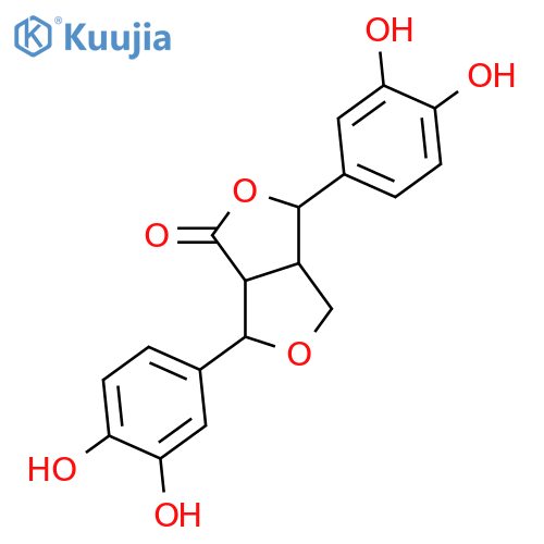7,9'-Epoxy-3,3',4,4'-tetrahydroxy-8,8'-lignan-9,7'-olide; (7S,7'S,8S,8'R)-form structure