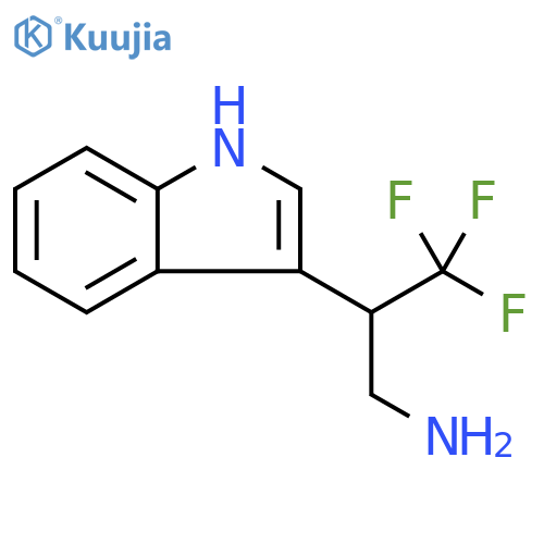 3,3,3-trifluoro-2-(1H-indol-3-yl)propan-1-amine structure