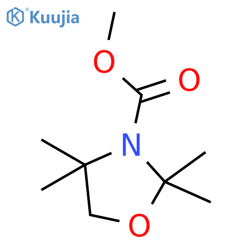 3-Oxazolidinecarboxylicacid, 2,2,4,4-tetramethyl-, methyl ester structure