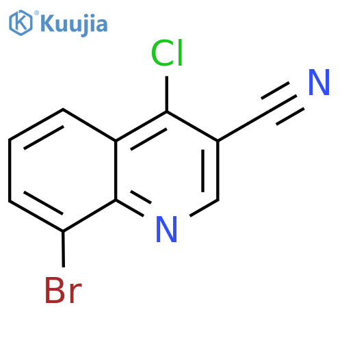 8-bromo-4-chloroquinoline-3-carbonitrile structure