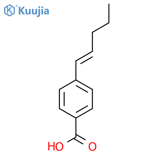 4-(Pent-1-en-1-yl)benzoic acid structure