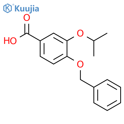 Benzoic acid, 3-(1-methylethoxy)-4-(phenylmethoxy)- structure