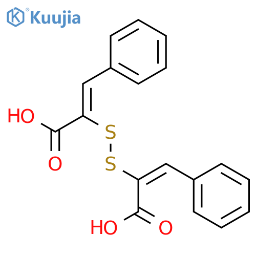 2-Propenoic acid, 2,2'-dithiobis[3-phenyl- structure