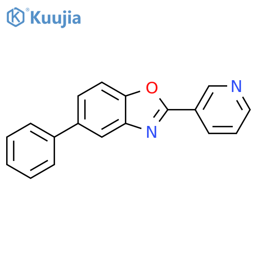 Benzoxazole, 5-phenyl-2-(3-pyridinyl)- structure