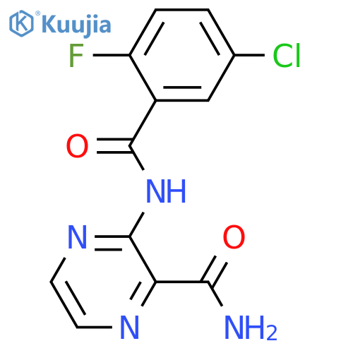 2-Pyrazinecarboxamide, 3-(5-chloro-2-fluorobenzoyl)amino- structure