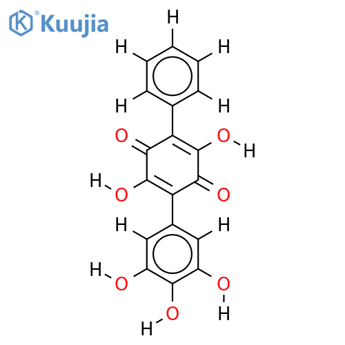 2.5-Dihydroxy-3-phenyl-6-(3.4.5-trihydroxy-phenyl)-1.4-benzochinon structure