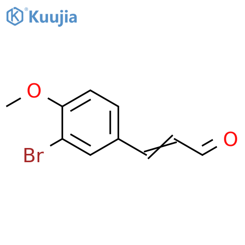 3-(3-bromo-4-methoxyphenyl)prop-2-enal structure