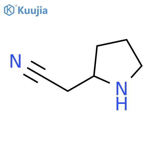 (R)-2-(pyrrolidin-2-yl)acetonitrile structure