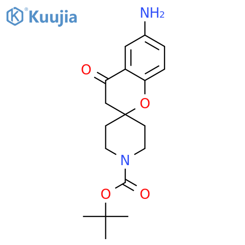 tert-Butyl 6-amino-4-oxospiro[chroman-2,4'-piperidine]-1'-carboxylate structure