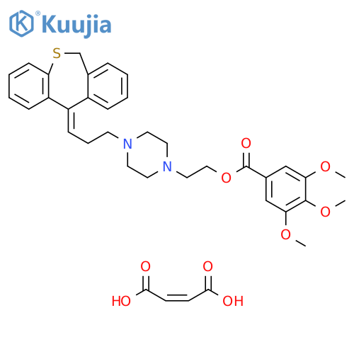 Benzoic acid, 3,4,5-trimethoxy-, 2-[4-[(3E)-3-dibenzo[b,e]thiepin-11(6H)-ylidenepropyl]-1-piperazinyl]ethyl ester, (2Z)-2-butenedioate (1:2) (9CI) structure