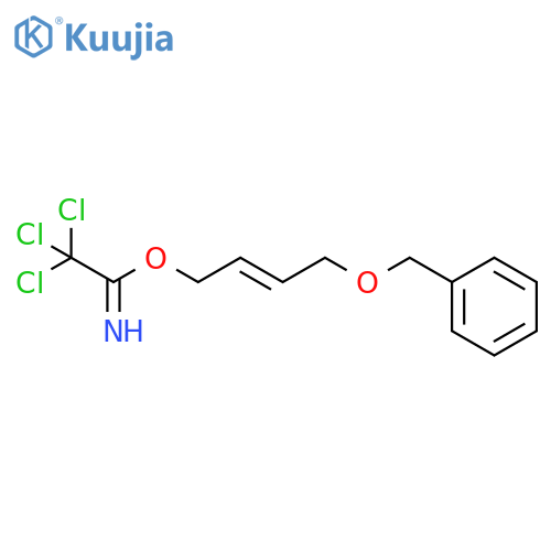Ethanimidic acid, 2,2,2-trichloro-, 4-(phenylmethoxy)-2-butenyl ester structure