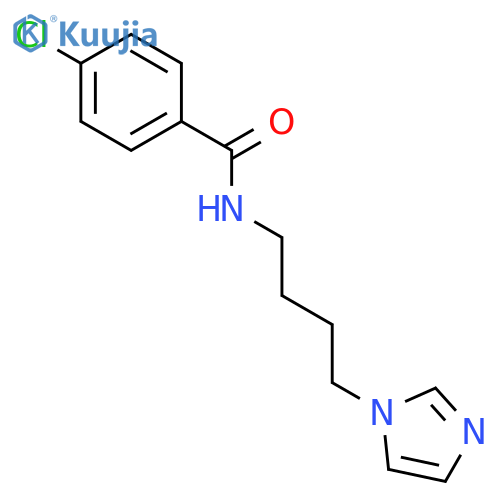Benzamide, 4-chloro-N-[4-(1H-imidazol-1-yl)butyl]- structure