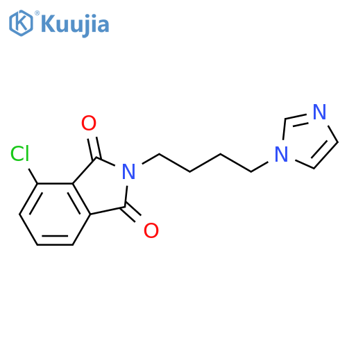 1H-Isoindole-1,3(2H)-dione, 4-chloro-2-[4-(1H-imidazol-1-yl)butyl]- structure