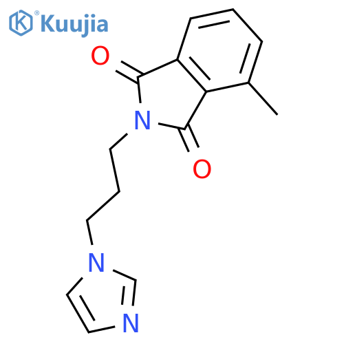 1H-Isoindole-1,3(2H)-dione, 2-[3-(1H-imidazol-1-yl)propyl]-4-methyl- structure