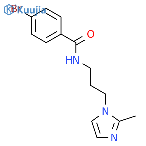 Benzamide, 4-bromo-N-[3-(2-methyl-1H-imidazol-1-yl)propyl]- structure