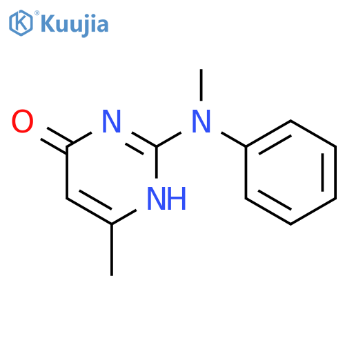 4(1H)-Pyrimidinone, 6-methyl-2-(methylphenylamino)- structure