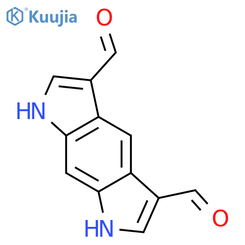 1,7-dihydro-Benzo[1,2-b:5,4-b']dipyrrole-3,5-dicarboxaldehyde structure