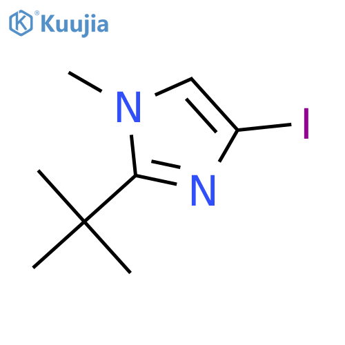 2-tert-butyl-4-iodo-1-methyl-1H-imidazole structure