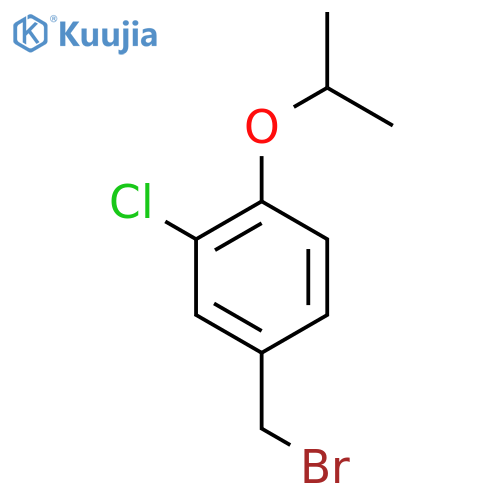 4-(Bromomethyl)-2-chloro-1-(propan-2-yloxy)benzene structure