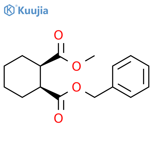 1-Methyl 2-(phenylmethyl) (1R,2S)-1,2-cyclohexanedicarboxylate structure