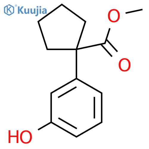 Methyl 1-(3-hydroxyphenyl)cyclopentanecarboxylate structure