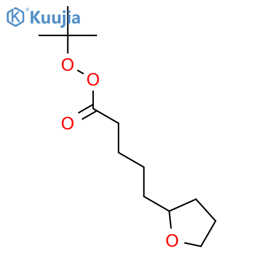2-Furanpentaneperoxoic acid, tetrahydro-, 1,1-dimethylethyl ester structure