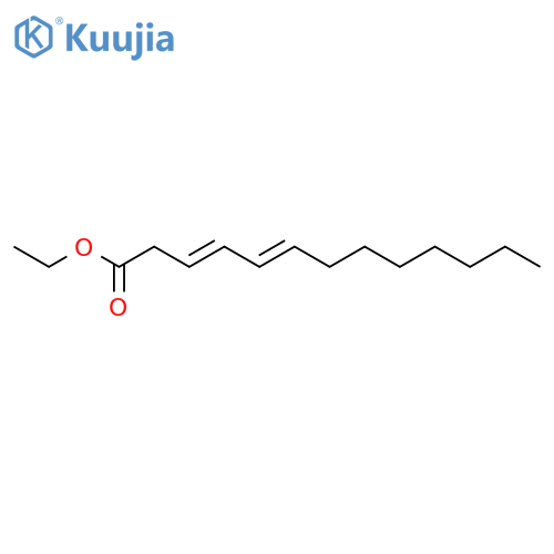 3,5-Tridecadienoic acid, ethyl ester, (E,E)- structure