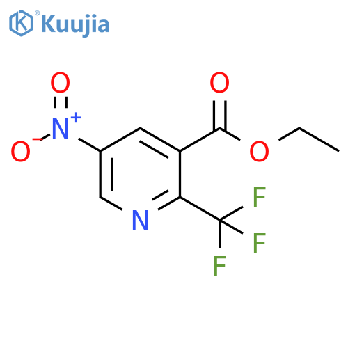 ethyl 5-nitro-2-(trifluoromethyl)pyridine-3-carboxylate structure