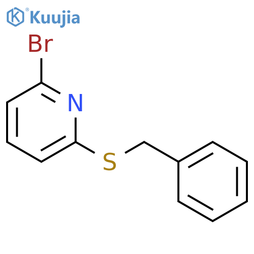 Pyridine, 2-bromo-6-[(phenylmethyl)thio]- structure