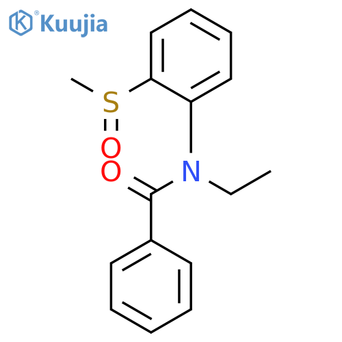 Benzamide, N-ethyl-N-[2-(methylsulfinyl)phenyl]- structure