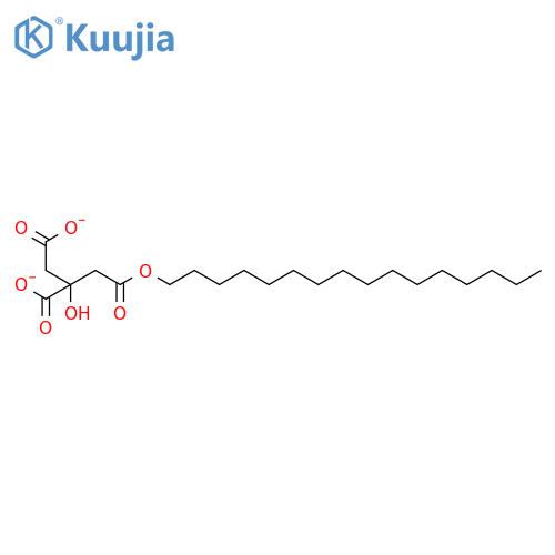 1,2,3-Propanetricarboxylic acid, 2-hydroxy-, monohexadecyl ester structure