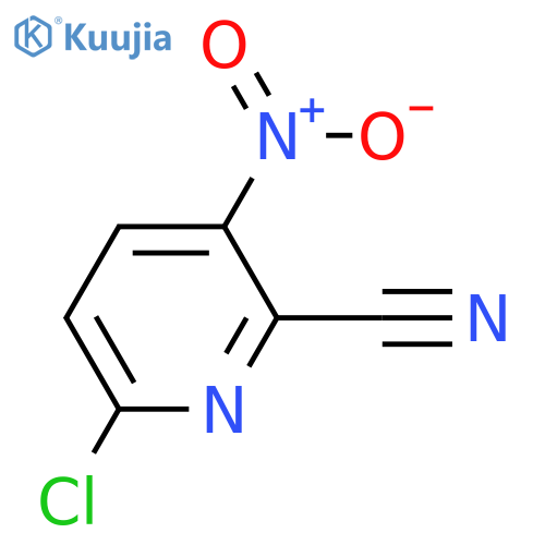 6-chloro-3-nitro-pyridine-2-carbonitrile structure