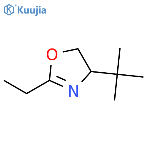 Oxazole, 4-(1,1-dimethylethyl)-2-ethyl-4,5-dihydro- structure
