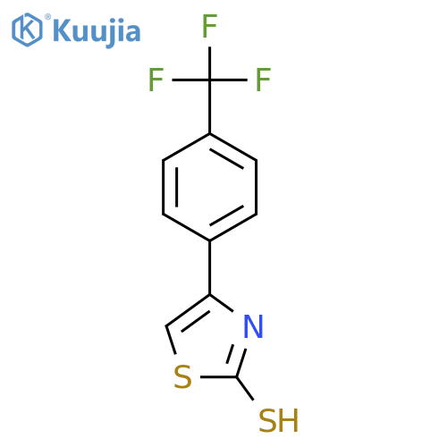 4-[4-(Trifluoromethyl)phenyl]thiazole-2-thiol structure