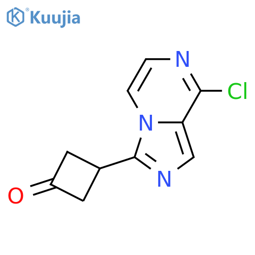 3-{8-chloroimidazo[1,5-a]pyrazin-3-yl}cyclobutan-1-one structure
