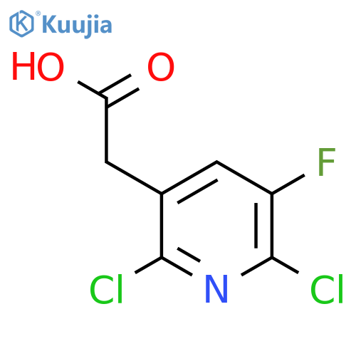 2-(2,6-dichloro-5-fluoropyridin-3-yl)acetic acid structure
