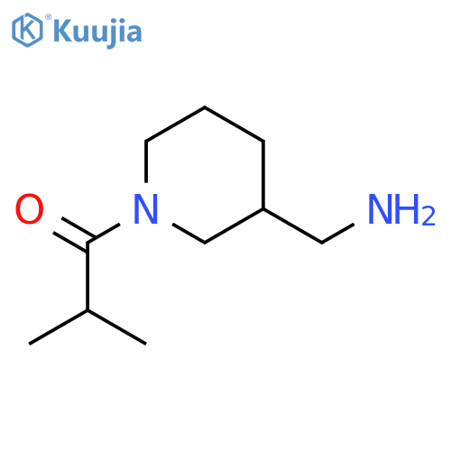 1-(1-isobutyrylpiperidin-3-yl)methanamine structure