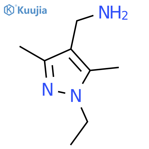 (1-ethyl-3,5-dimethyl-1H-pyrazol-4-yl)methylamine structure