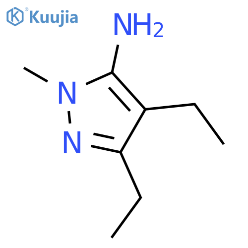 3,4-Diethyl-1-methyl-1H-pyrazol-5-amine structure