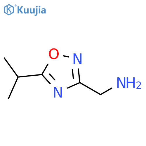 (5-Isopropyl-1,2,4-oxadiazol-3-yl)methylamine structure