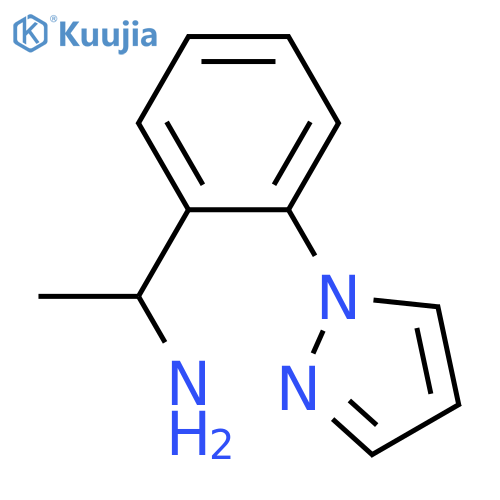 1-2-(1H-pyrazol-1-yl)phenylethanamine structure