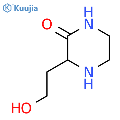 3-(2-Hydroxyethyl)piperazin-2-one structure