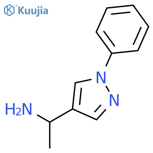 1-(1-Phenyl-1H-pyrazol-4-yl)ethanamine structure