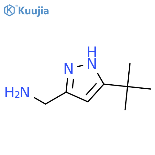(3-tert-butyl-1H-pyrazol-5-yl)methylamine hydrochloride structure
